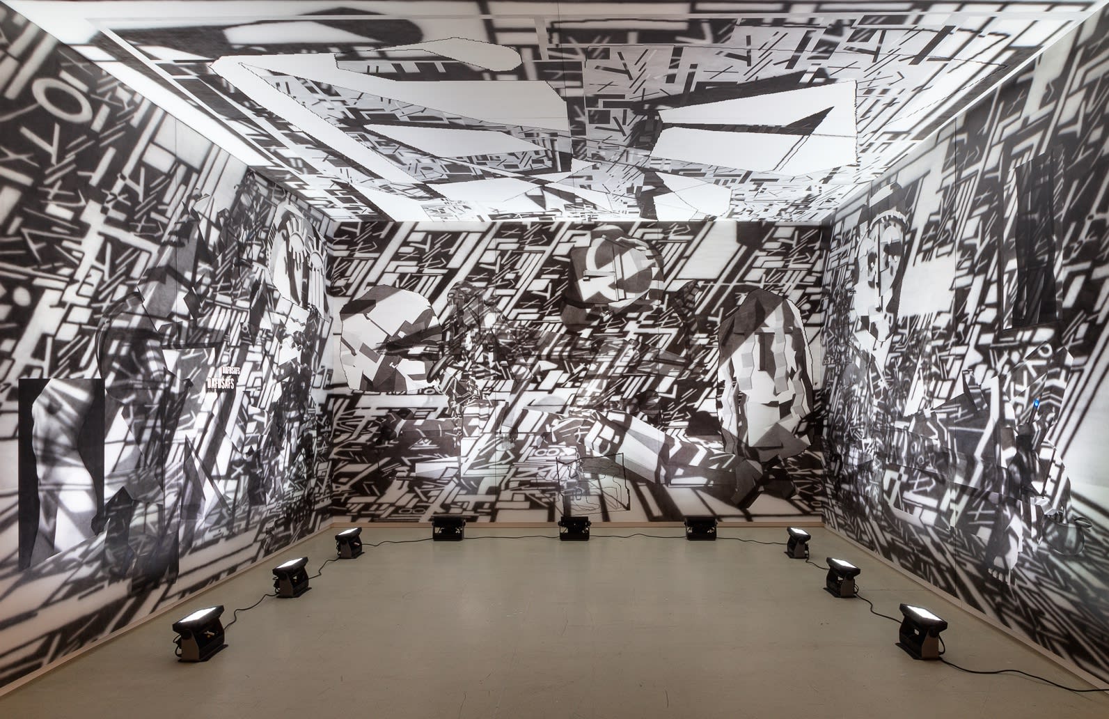 AVERY SINGER exhibition view, Art Basel Statements, 2015