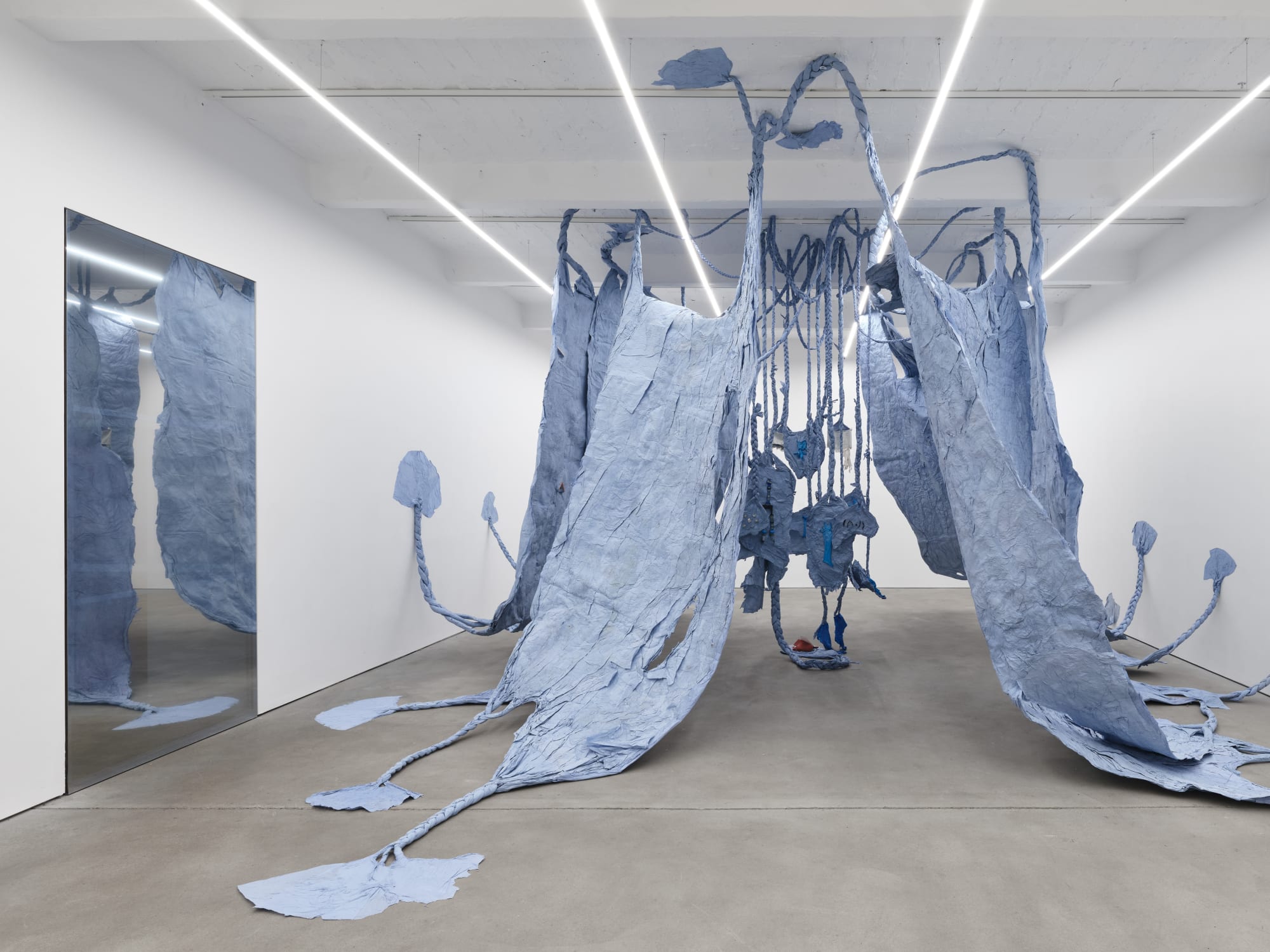 exhibition view, Cinis’ Forking [4.4.6.10.1], 2021, Transformella (aLifveForm fed and cared for by JP Raether)