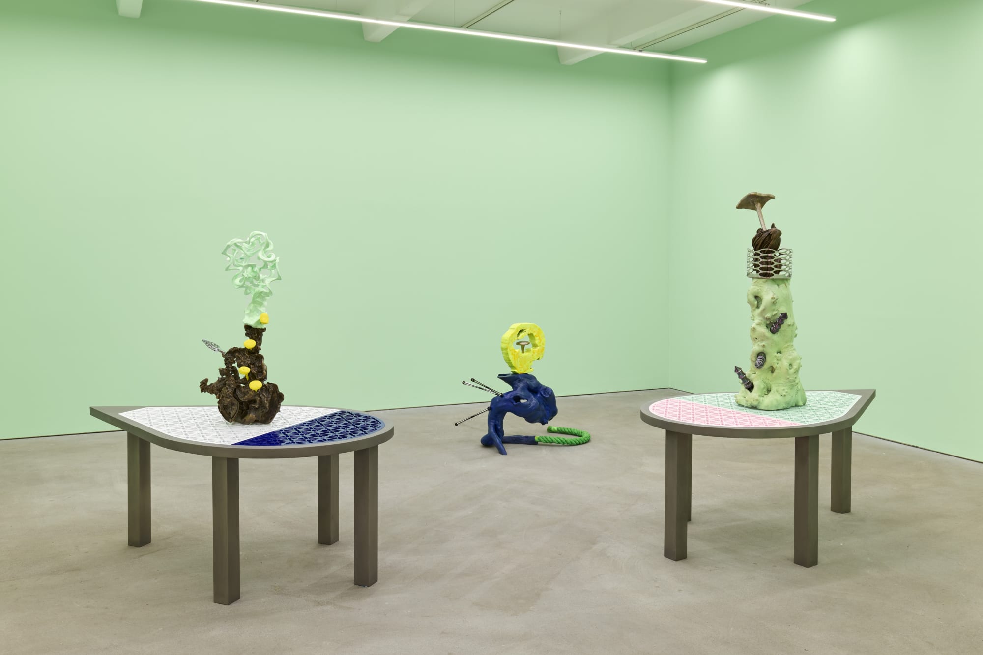 Guan Xiao, Installation view, Wake Up in a House Called Season, Kraupa-Tuskany Zeidler, Berlin, 2021