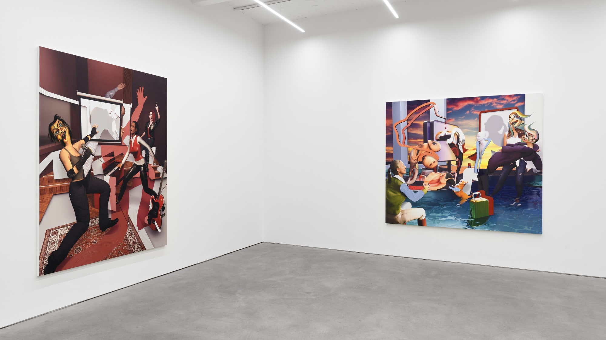 PIETER SCHOOLWERTH, exhibition view, Rigged, Kraupa-Tuskany Zeidler, Berlin, 2022