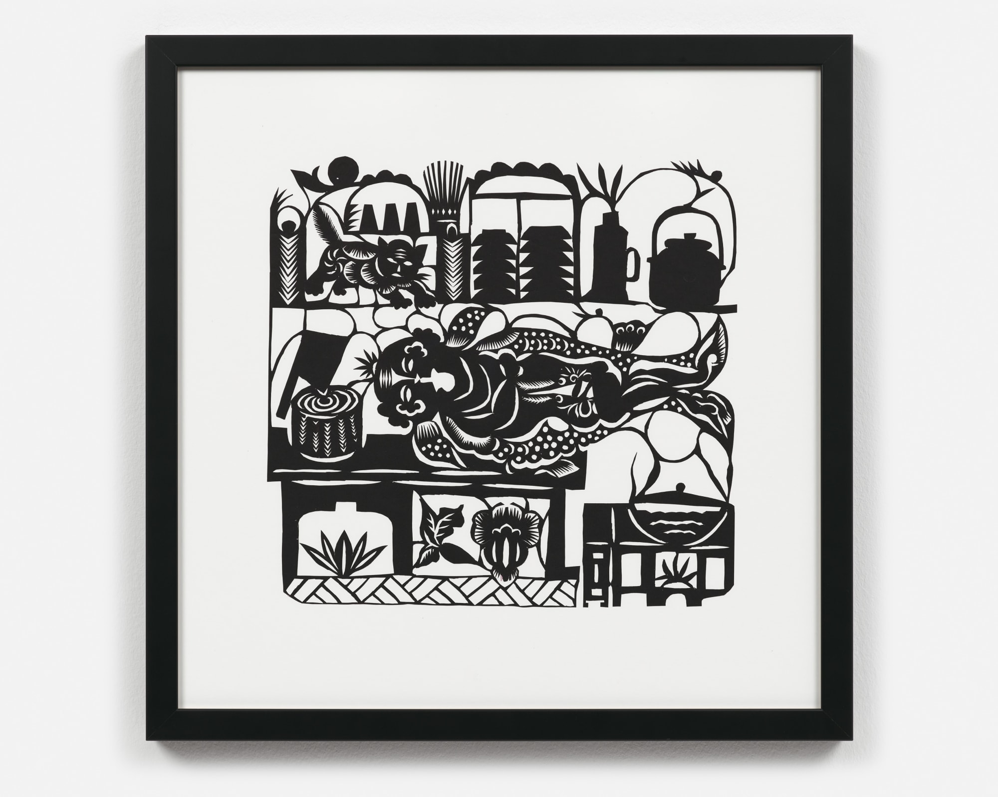 Xiyadie, Fish on a chopping board (Human suffering, depression and helplessness are like a beheaded fish on a chopping board, but at this very moment we are still happy.), 2018