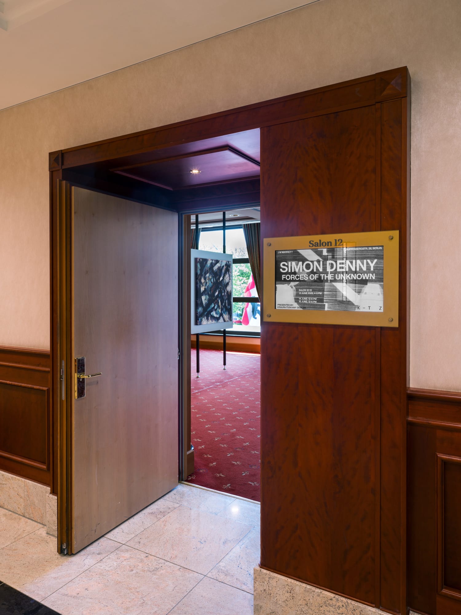 Forces of the Unknown, exhibition view, presented by Kraupa-Tuskany Zeidler, JW Marriott Hotel Berlin, Salon 12–13, 2025