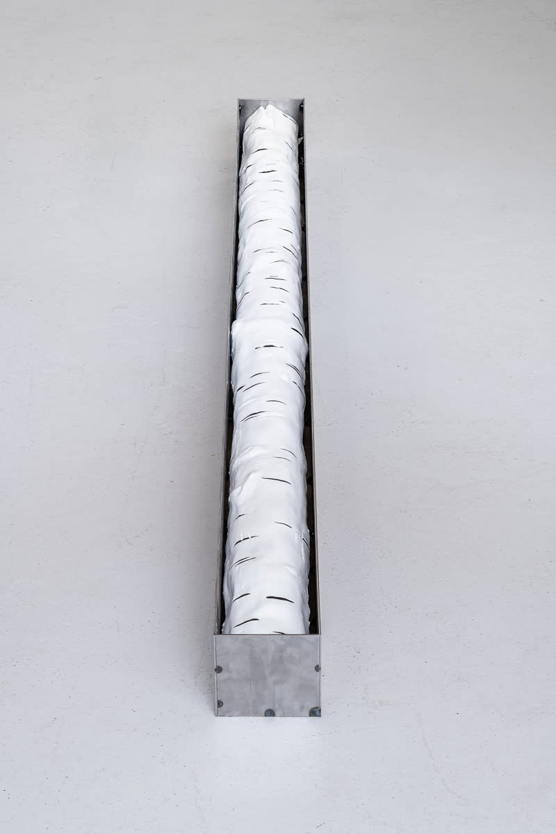 Nathaniel Faulkner Field, 2020 Steel, Jesmonite, paint.