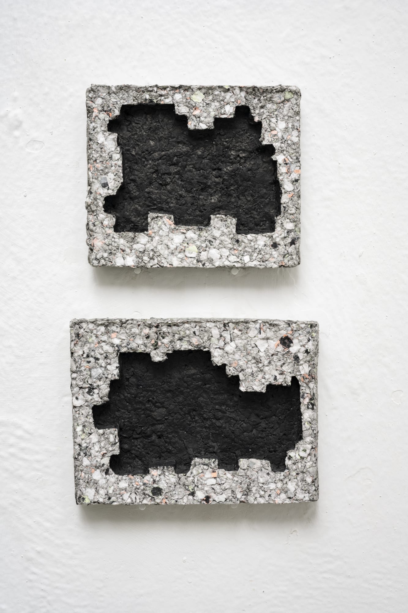 Sofía Clausse Paper pulps, 2019 Paper pulp and acrylic Approx. 13 x 18 cm each