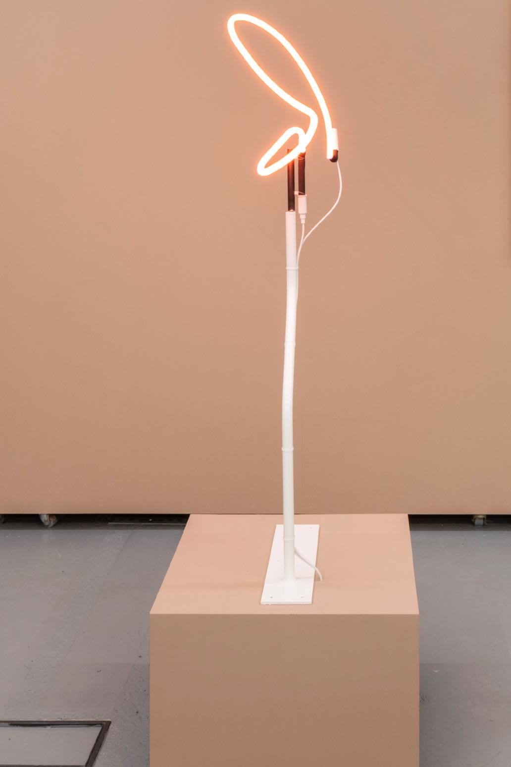 Mike Cooter Articulation (Gorilla gorilla), 2022 Steel and neon free-standing sculpture, paint, transformer, cables