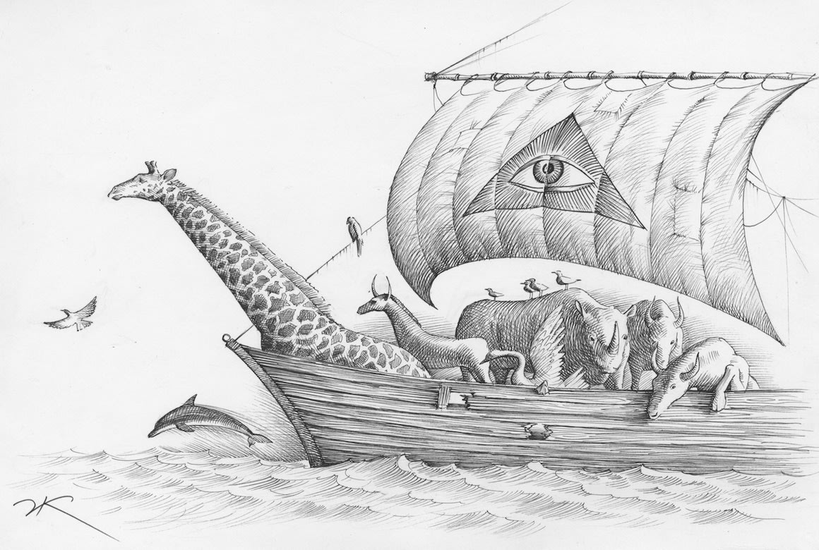 NOAH'S ARK Vladimir Kush Kush Fine Art