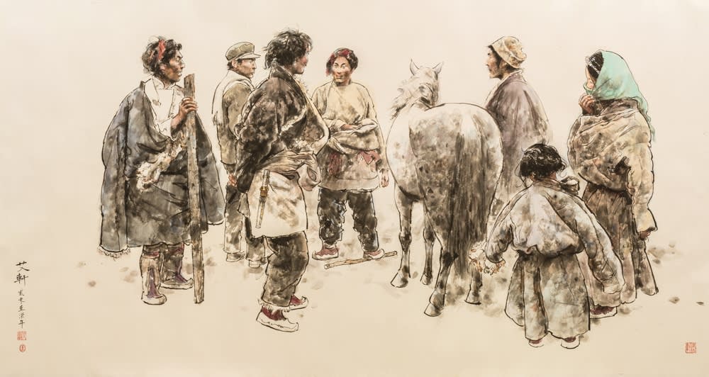 Ai Xuan, Horse Market at Lhasa, 2017