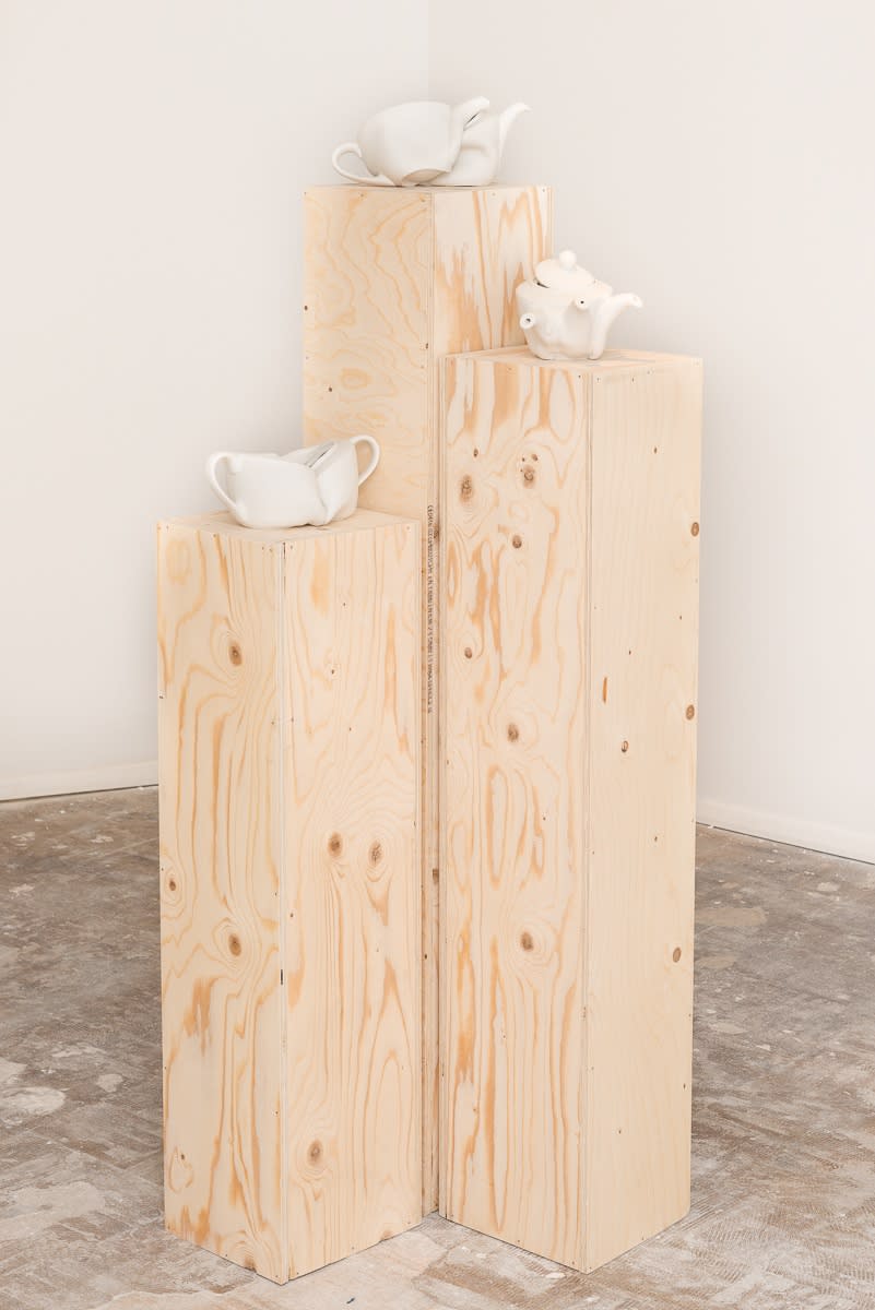 Corinne Felgate One for the ménage-a-trois-ers, 2014 ceramics 132 x 45 x 47 cm (CF003)