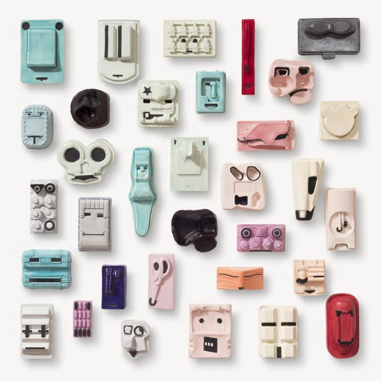 Pati Camet Rose and Blue, 2013 Glazed ceramics 100 x 100 cm (PC 031)