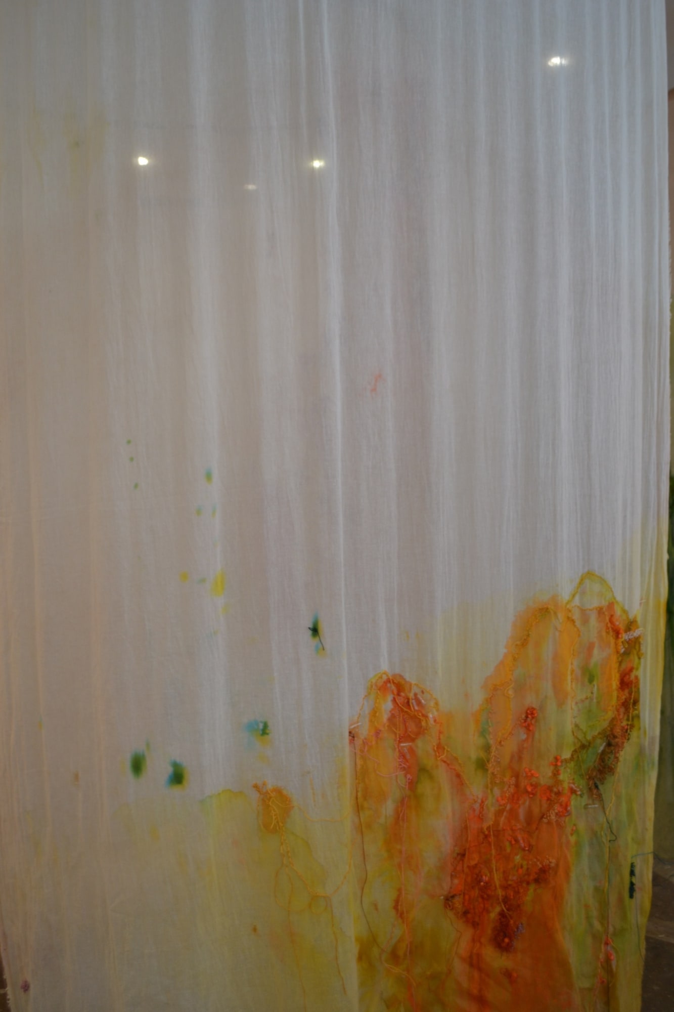 Camilla Emson Imaginal Pathways (white, orange), 2016