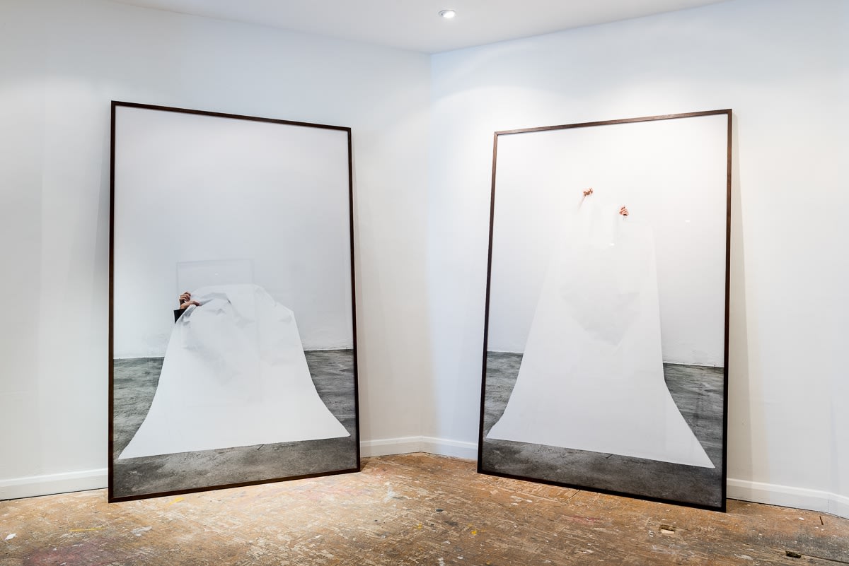 Install shot White Flag - Carla Chaim Upstairs