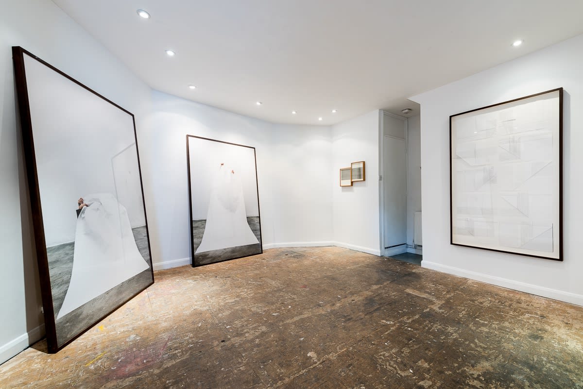 Install shot White Flag - Carla Chaim Upstairs