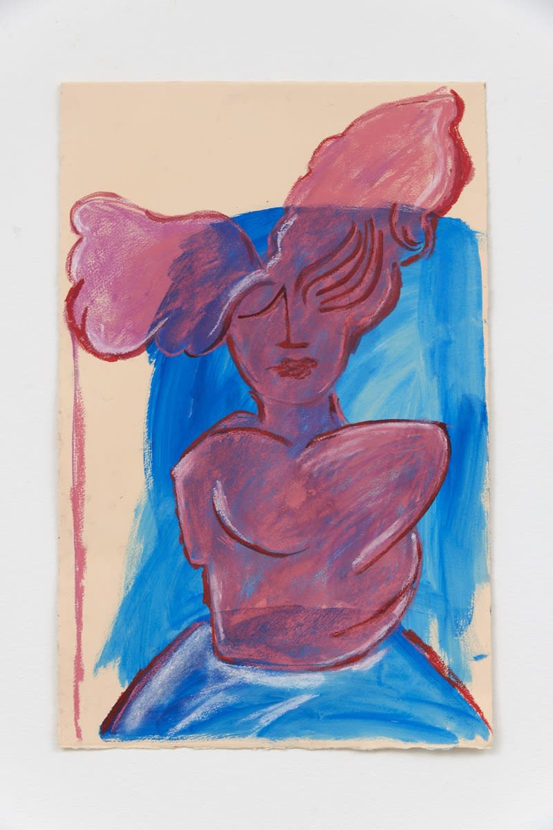 Christabel MacGreevy Travels with My Aunt Madeleine, 2018 Gouache, Chalk and Oil Pastel (CM 022)