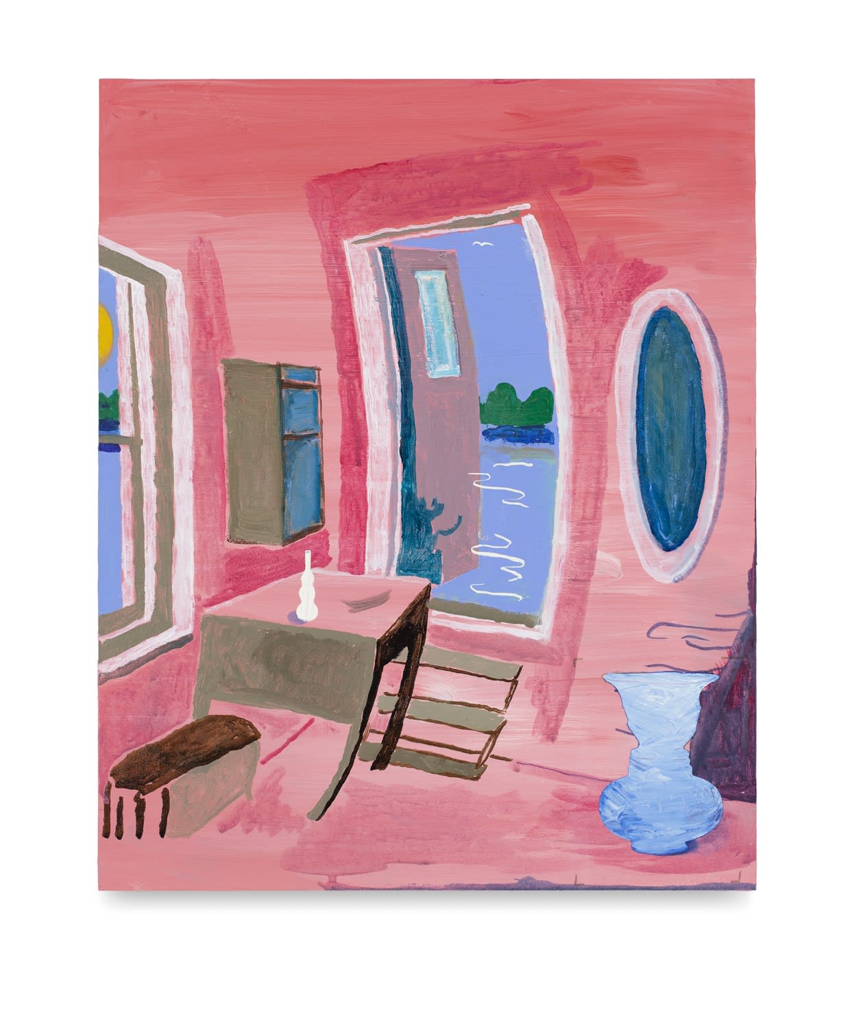 Christof Mascher Summer breeze, 2019 Oil on wood board