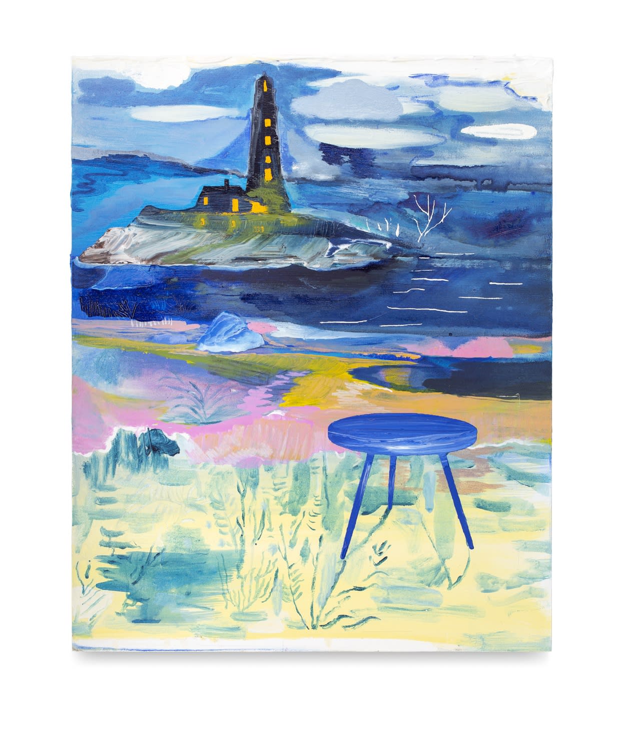 Christof Mascher Frequency, 2019 Oil on wood board