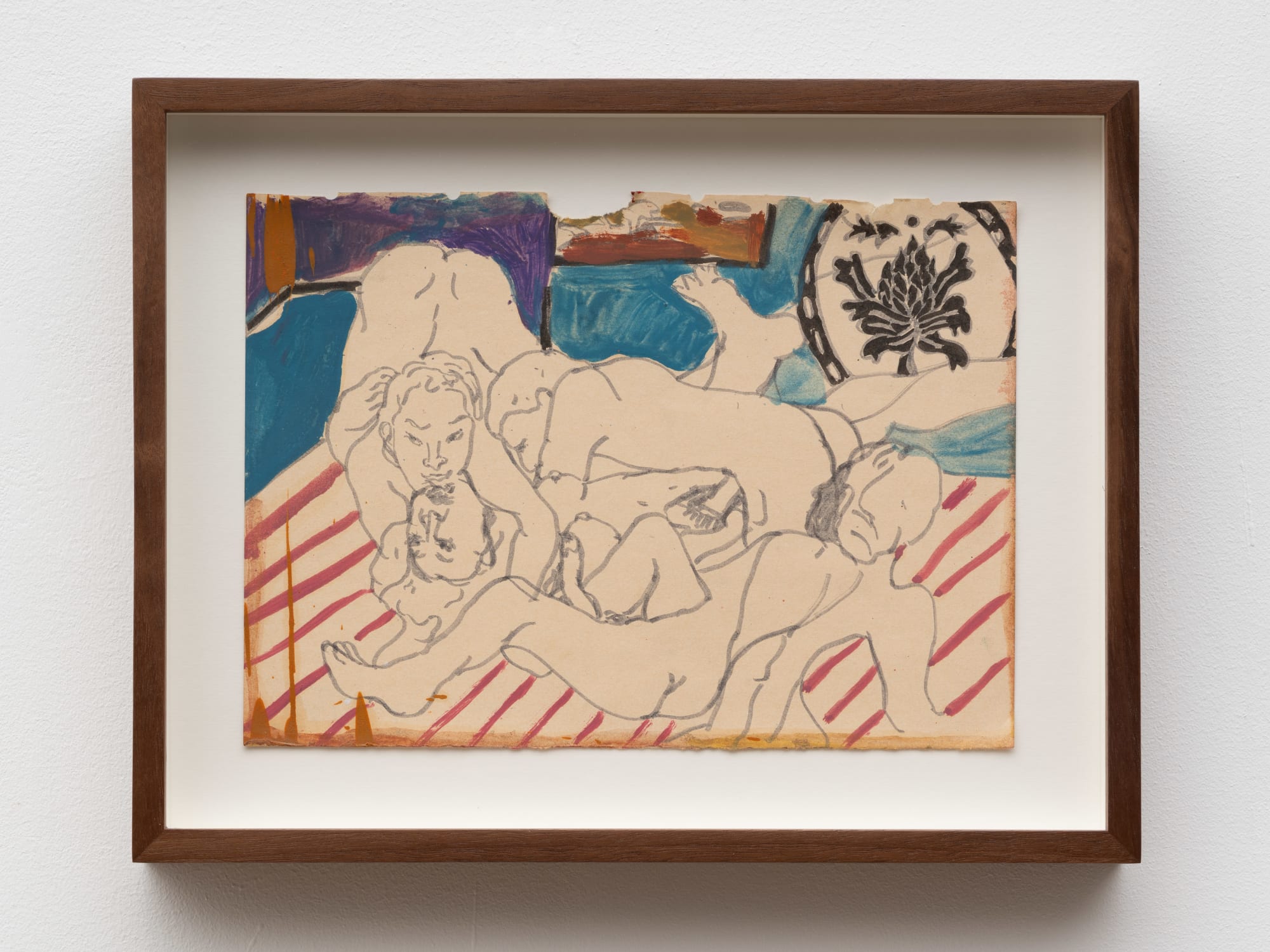 Maya Weishof Tatami room, 2024 Pencil and oil on paper