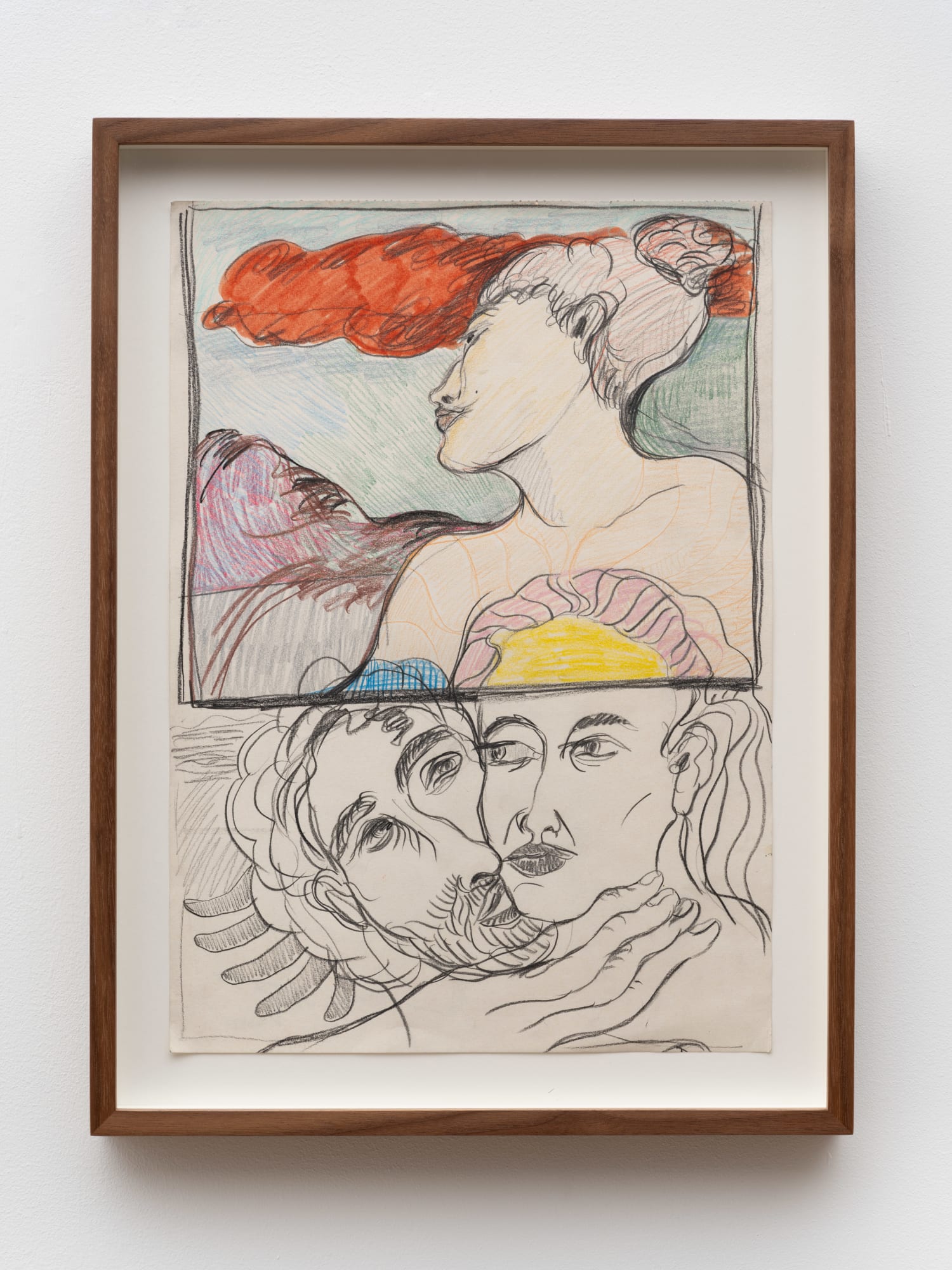 Maya Weishof Red cloud, 2024 Graphite, pencil and coloured pencil on paper