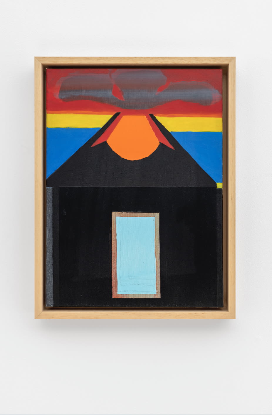 André Ricardo Fachada com vulcão, 2019 Egg tempera on linen