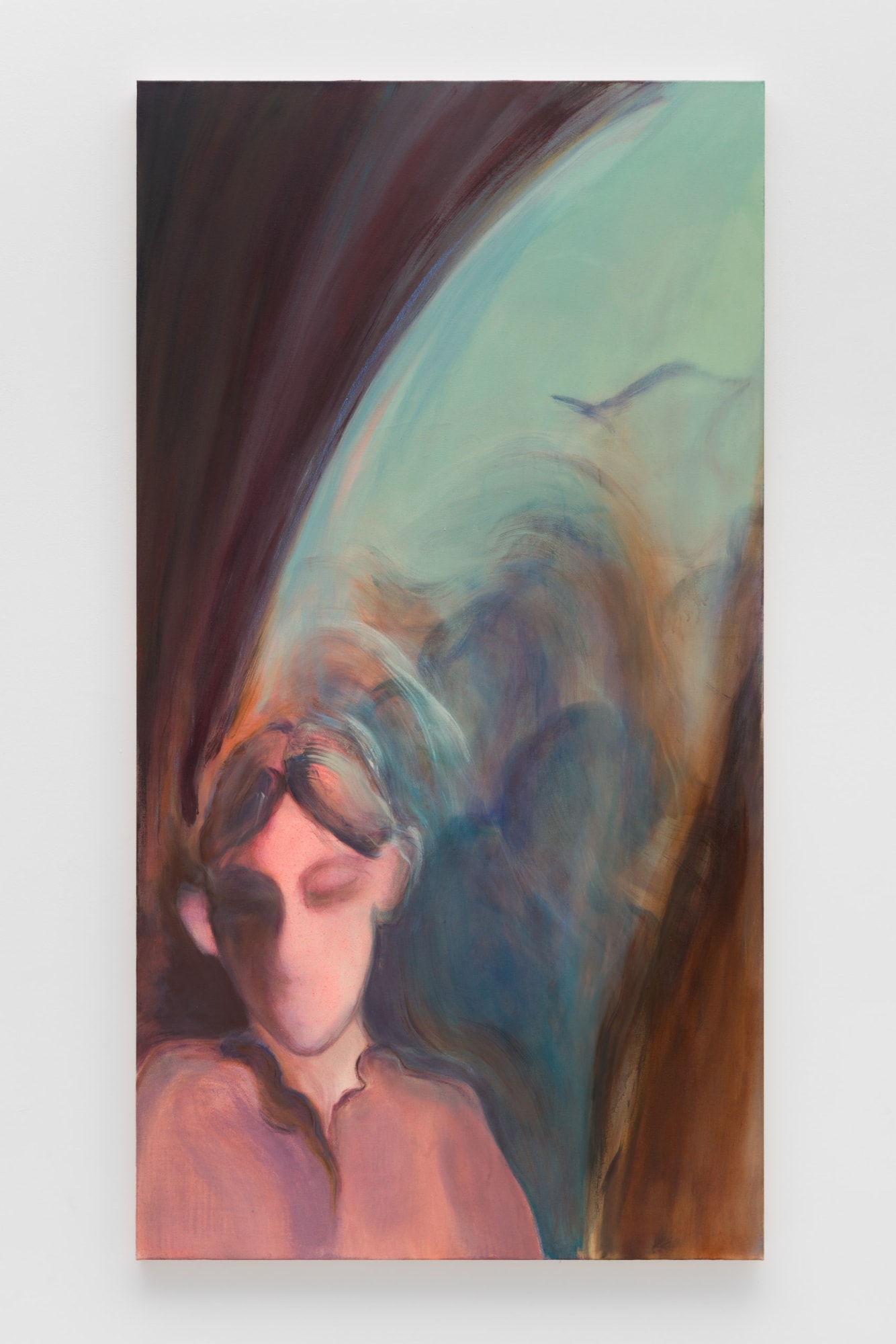 Harriet Gillett A little life in you left, 2024 Oil and spray paint on canvas