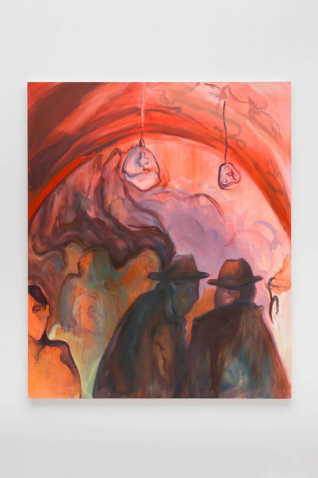 Harriet Gillett That gateless gate, 2024 Oil and spray paint on linen