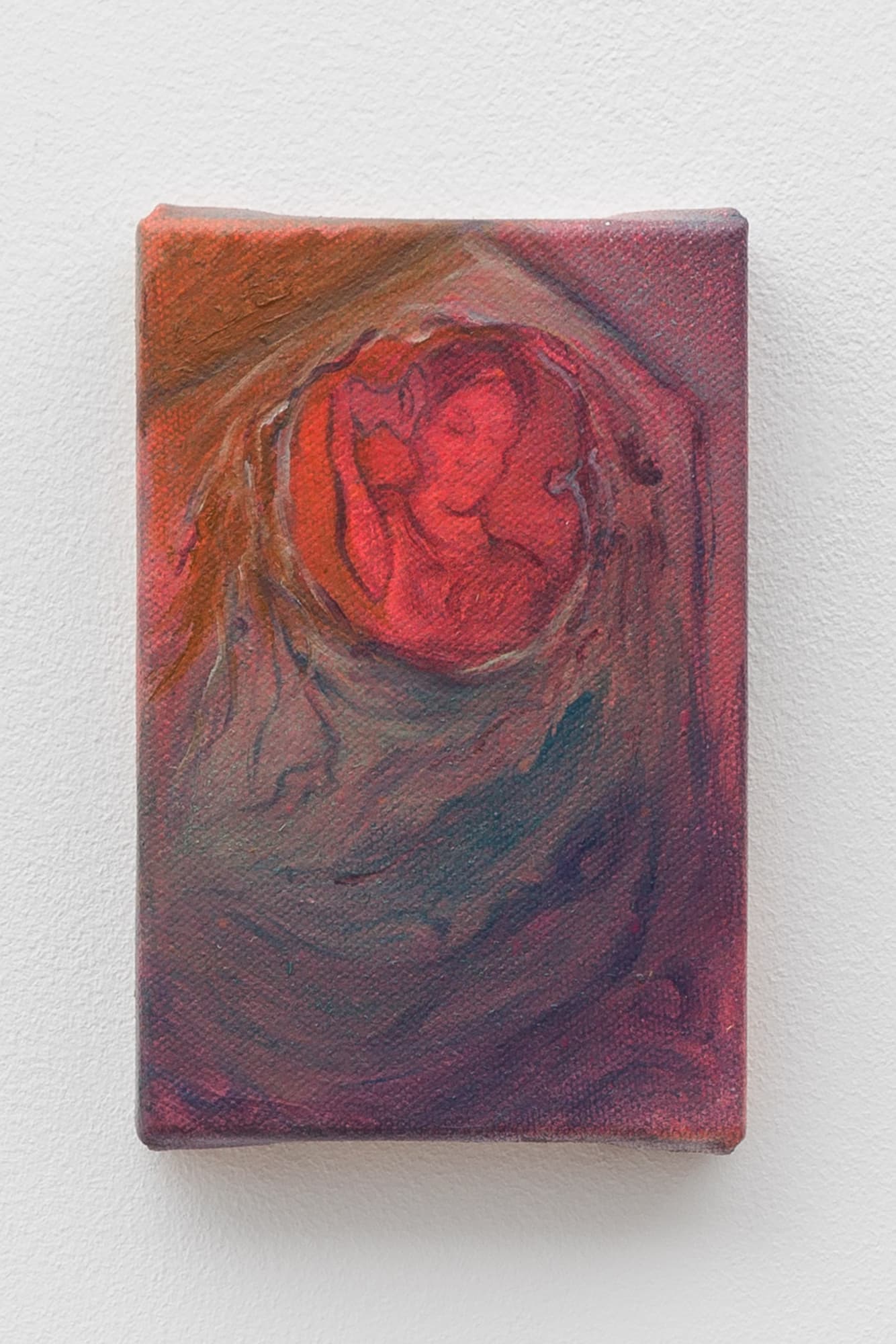 Harriet Gillett Icon of Saye (After Ofili), 2024 Oil and spray paint on canvas