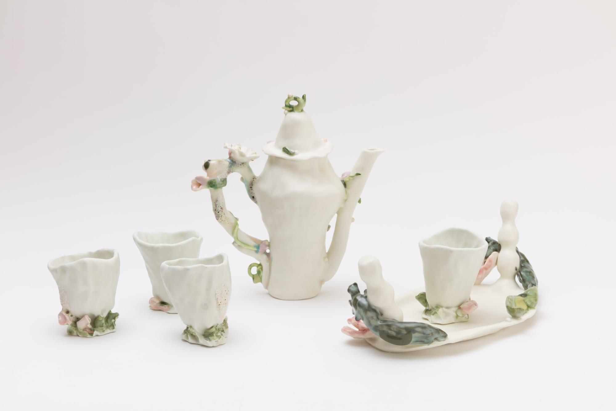 Soyoung Hyun Oniri Tea Set, 2024 Glazed porcelain