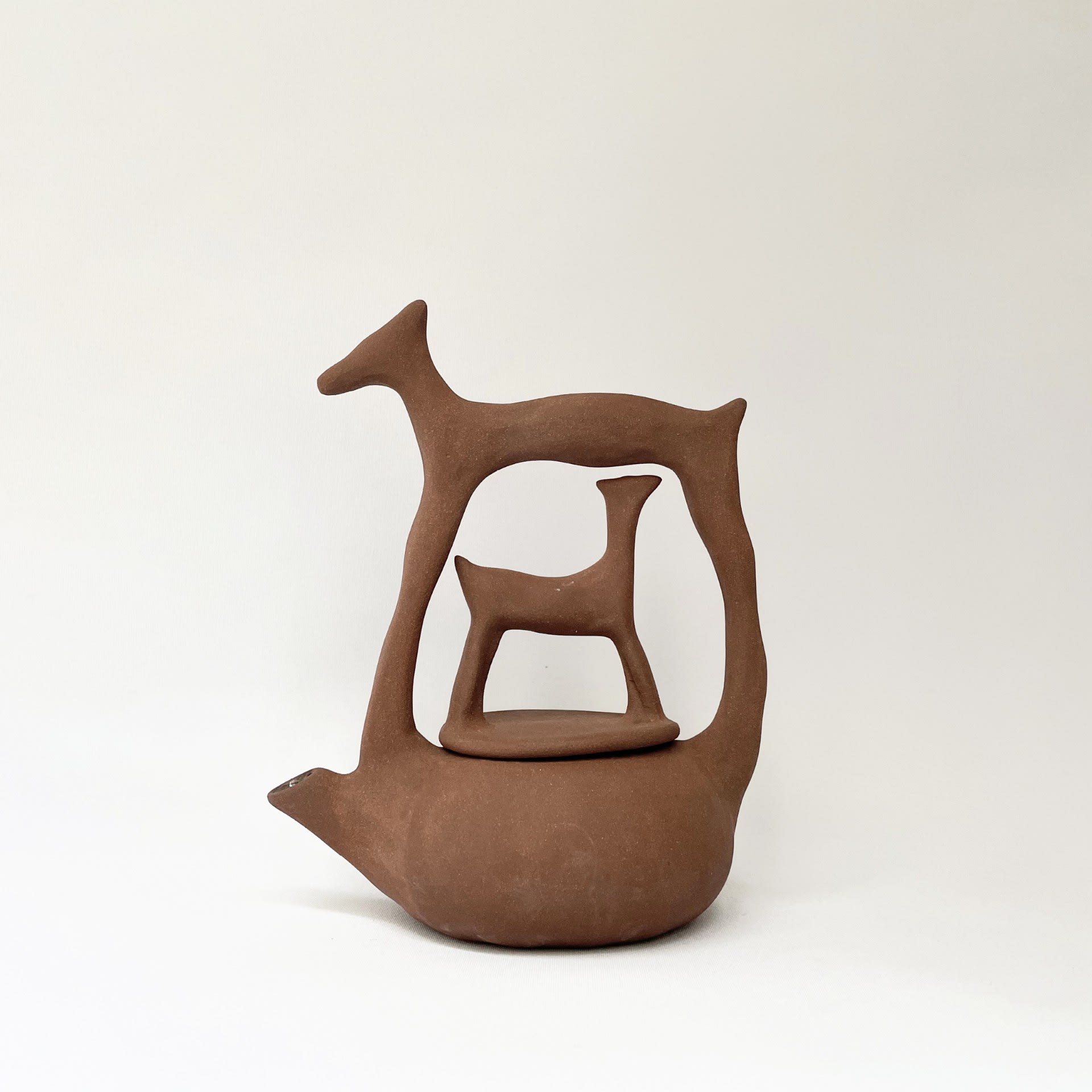 Zoe Grenaudier Tout ira bien (Everything will be fine), 2024 Red chamotte stoneware
