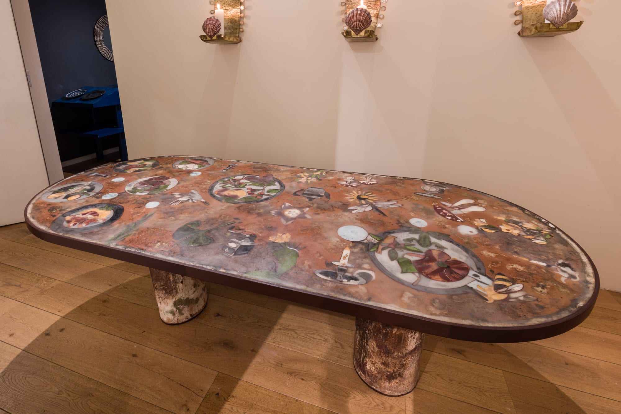 Ugo Schildge Botanical Table, 2025 Concrete, resin and wood