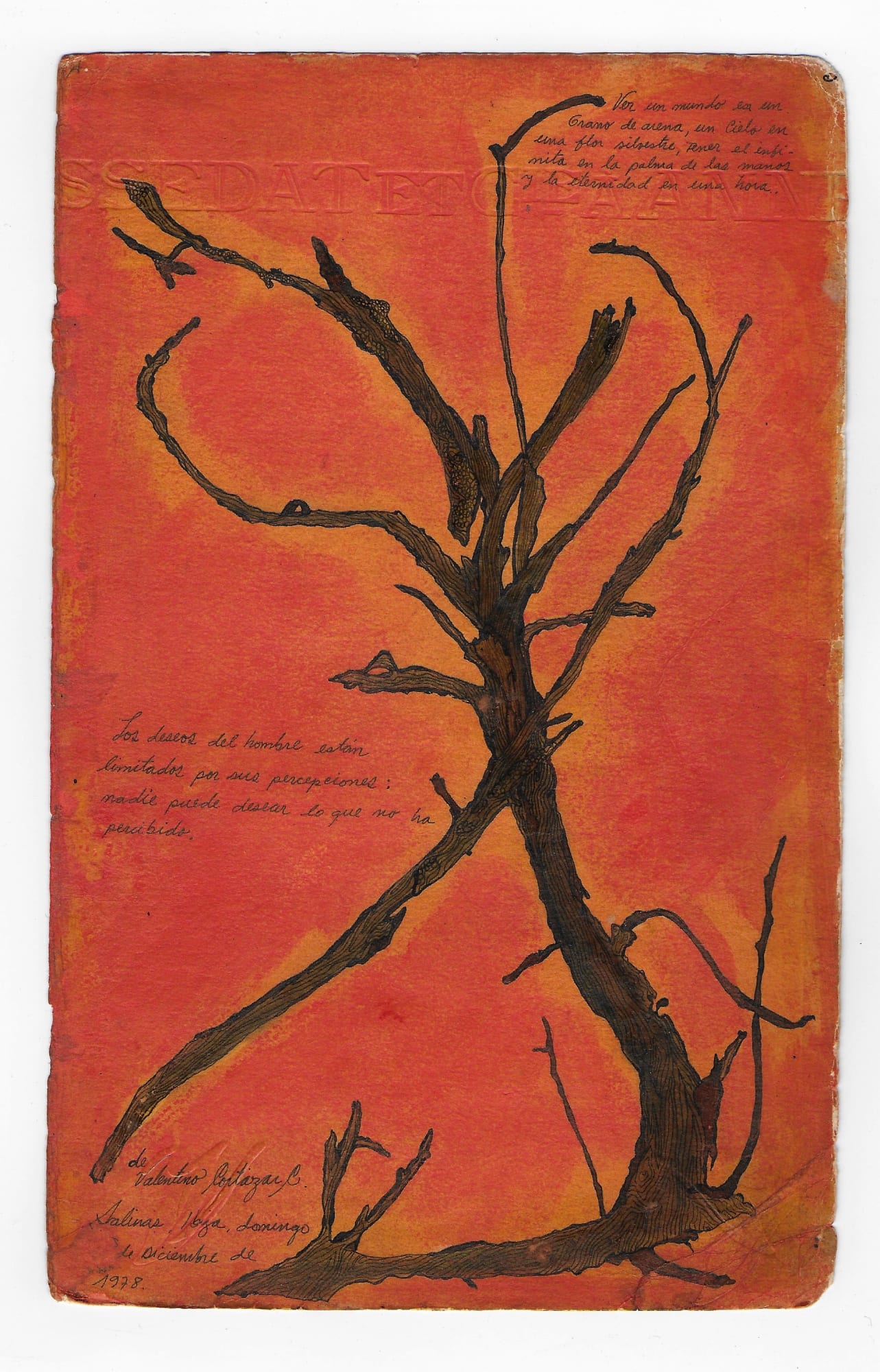 Valentino Cortazar Diario series, 1978 Oil on paper