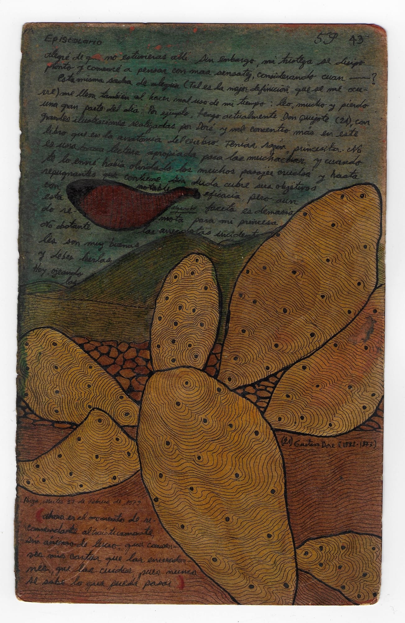 Valentino Cortazar Diario series, 1978 Oil on paper