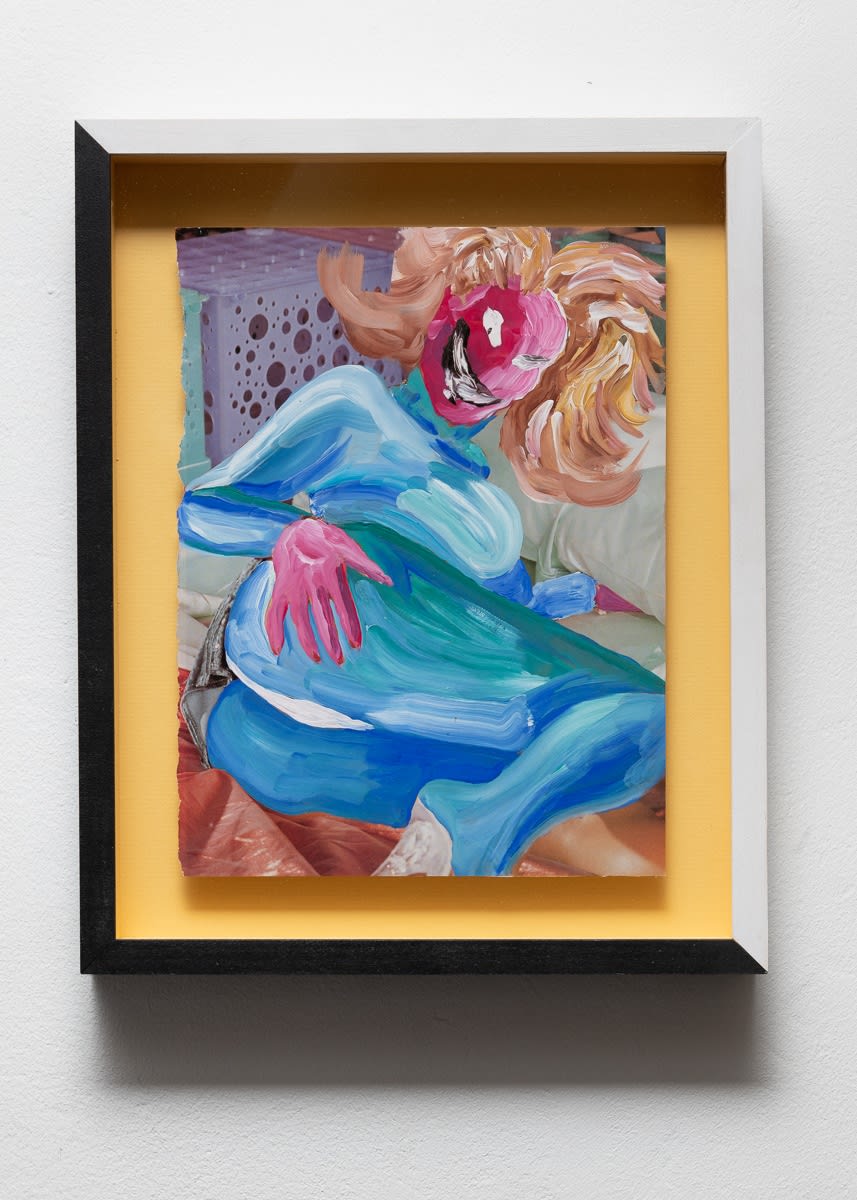 assume vivid astro focus Lupitata Spank Spank, 2018 Tempera on magazine paper