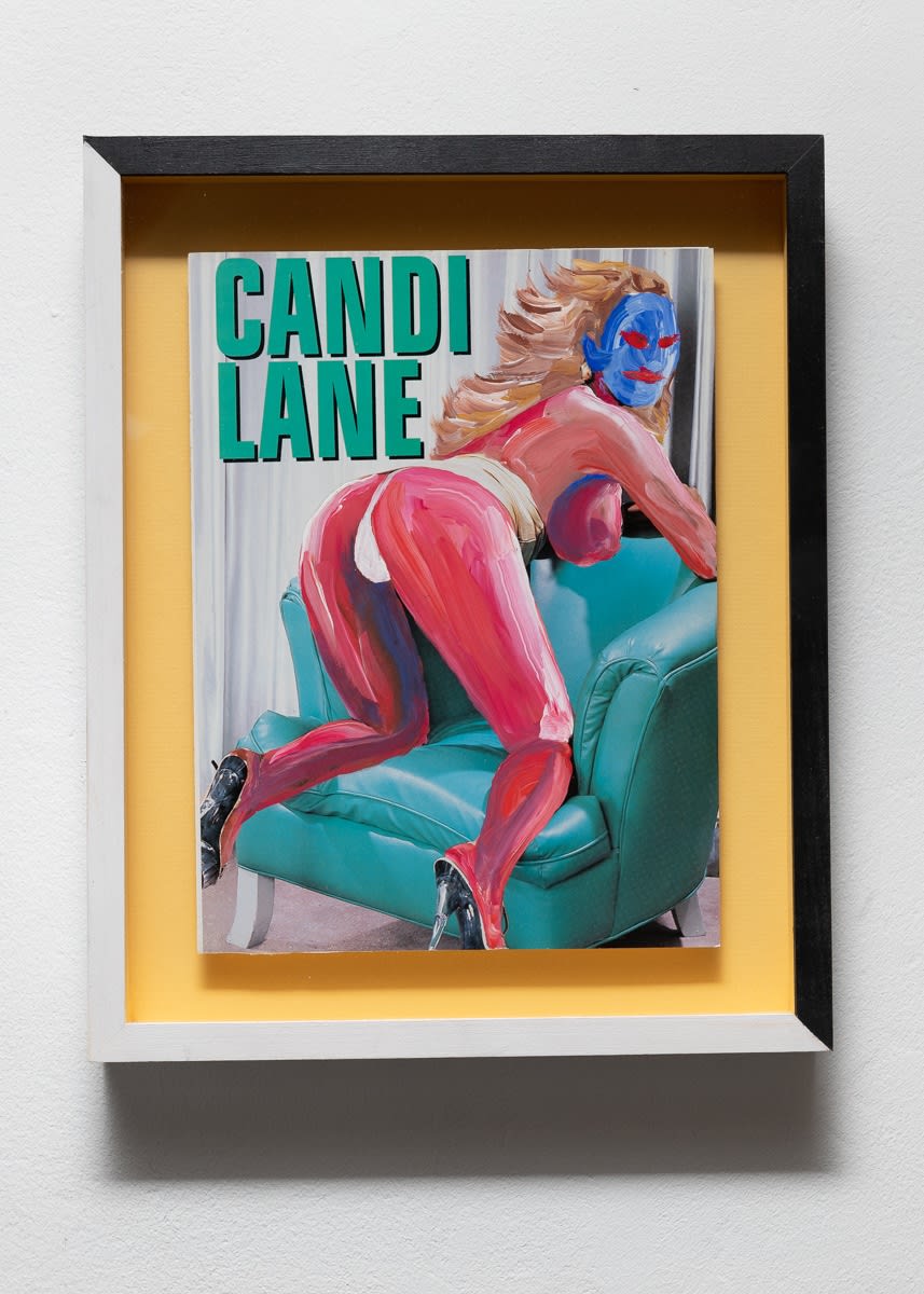 assume vivid astro focus Candy Lane Nevermind, 2018 Tempera on magazine paper