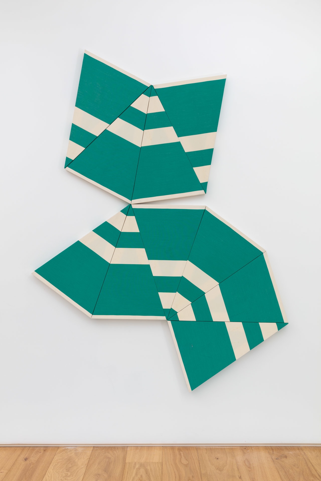 Alek O. Tangram (Cat), 2015 Stretched synthetic fabric from a parasol