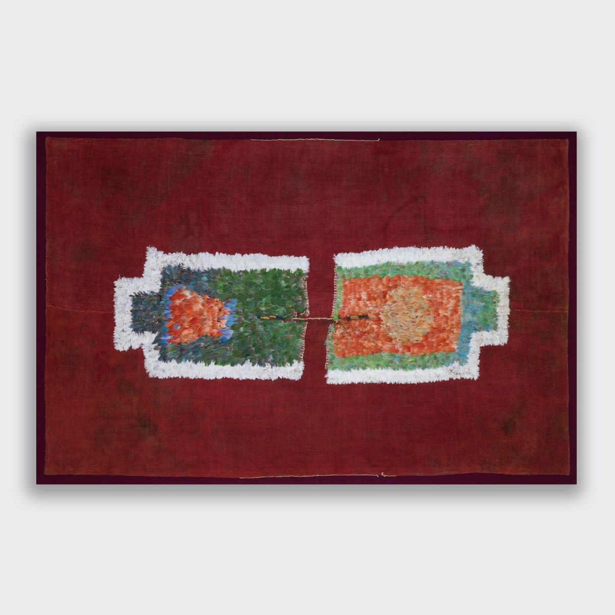 Nazca Culture Complete Feather Tunic, c. 600 AD Camelid fibres with applied feathers