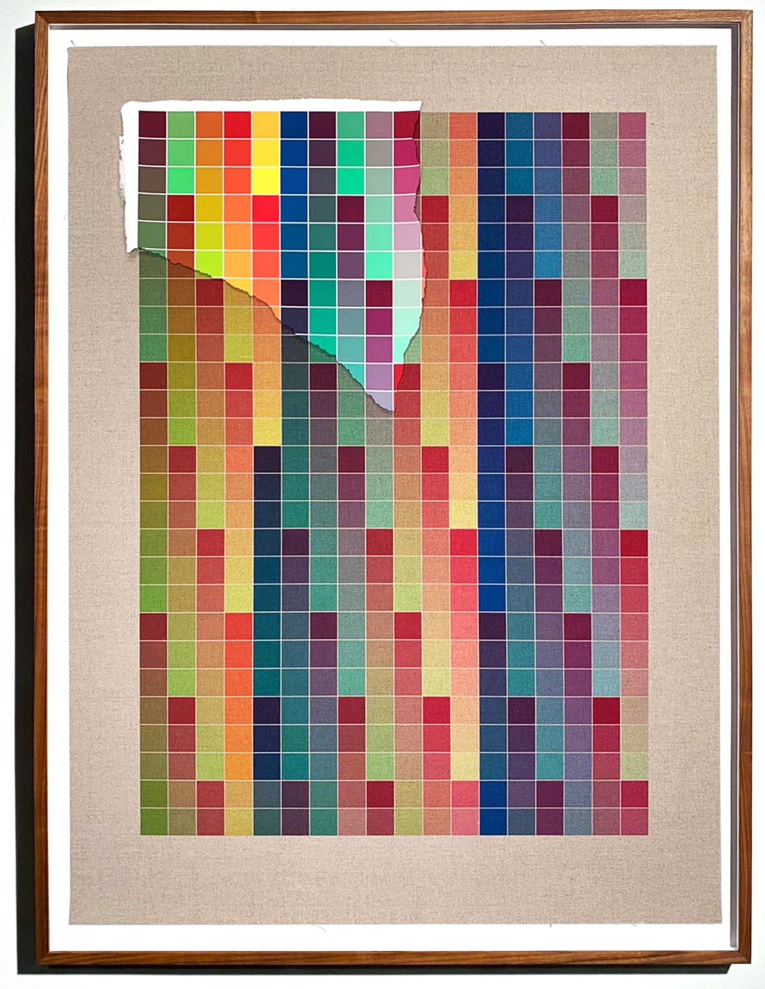 ANALIA SABAN Transcending Pigment from Paint to Canvas, from Canvas to Paint (Color) #3, 2020 No. III