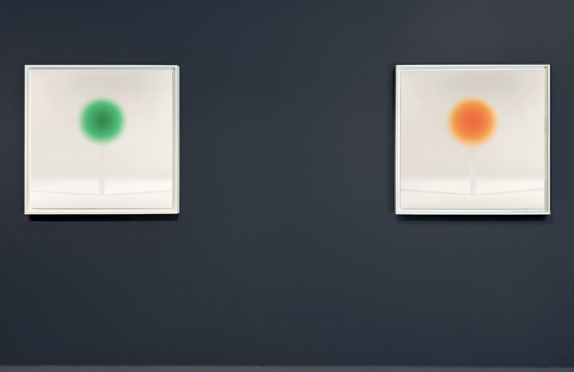 Untitled (the Green and Orange Lens) by Helen Pashgian