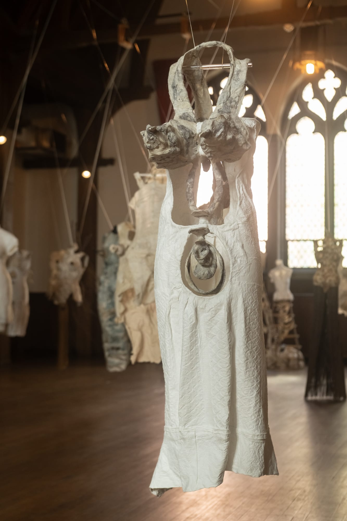 Marta Pérez García, Espacios habitados-Inhabited Spaces, an installation at Emmanuel Episcopal Church.