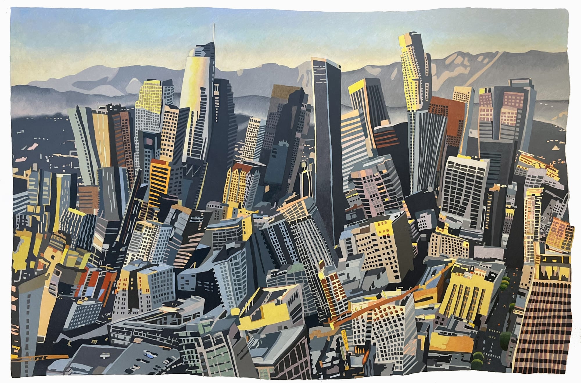 SUSAN LOGORECI The Great Shake Out (Sunset Over DTLA), 2023