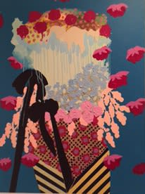 Ana Rodriguez, Untitled (Black bows) - 2017