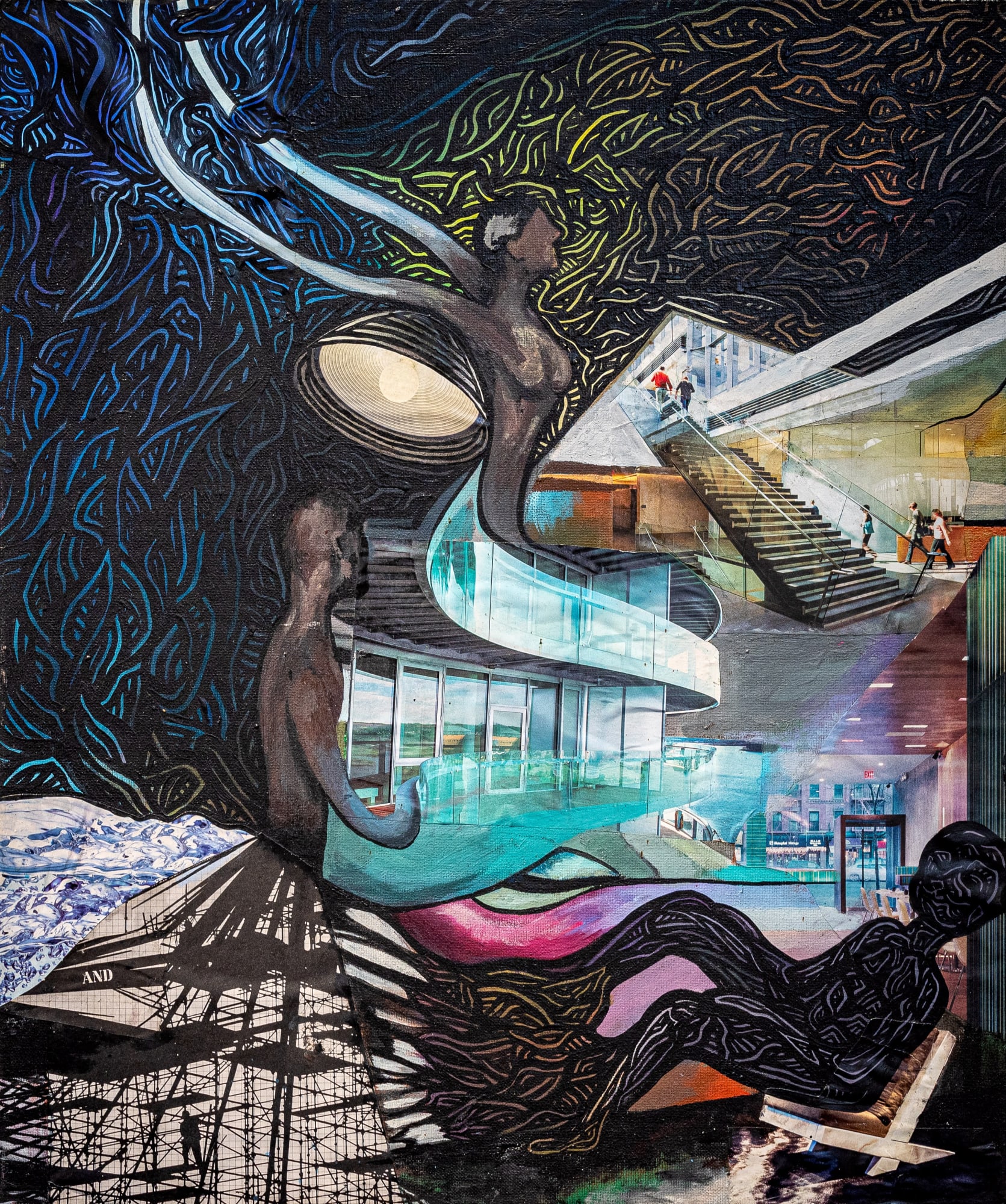 Stephen Lowe, And she is held high, 2021