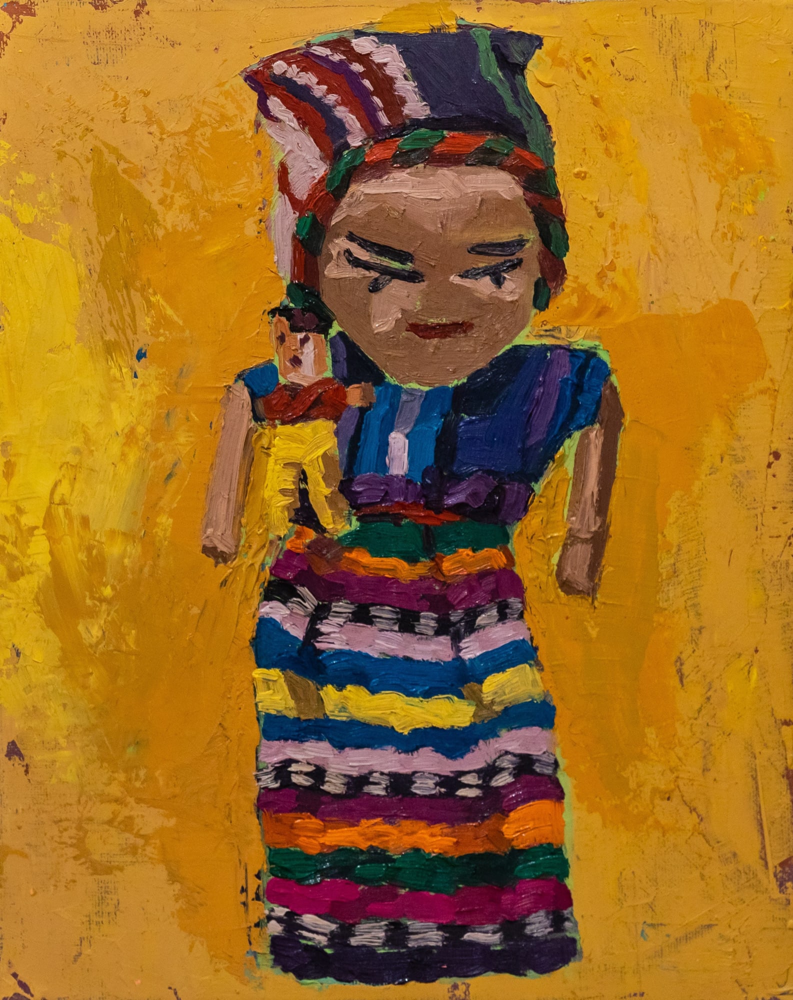 KIARA AILEEN MACHADO MUÑEQUITAS (GOLD OCHRE), 2021