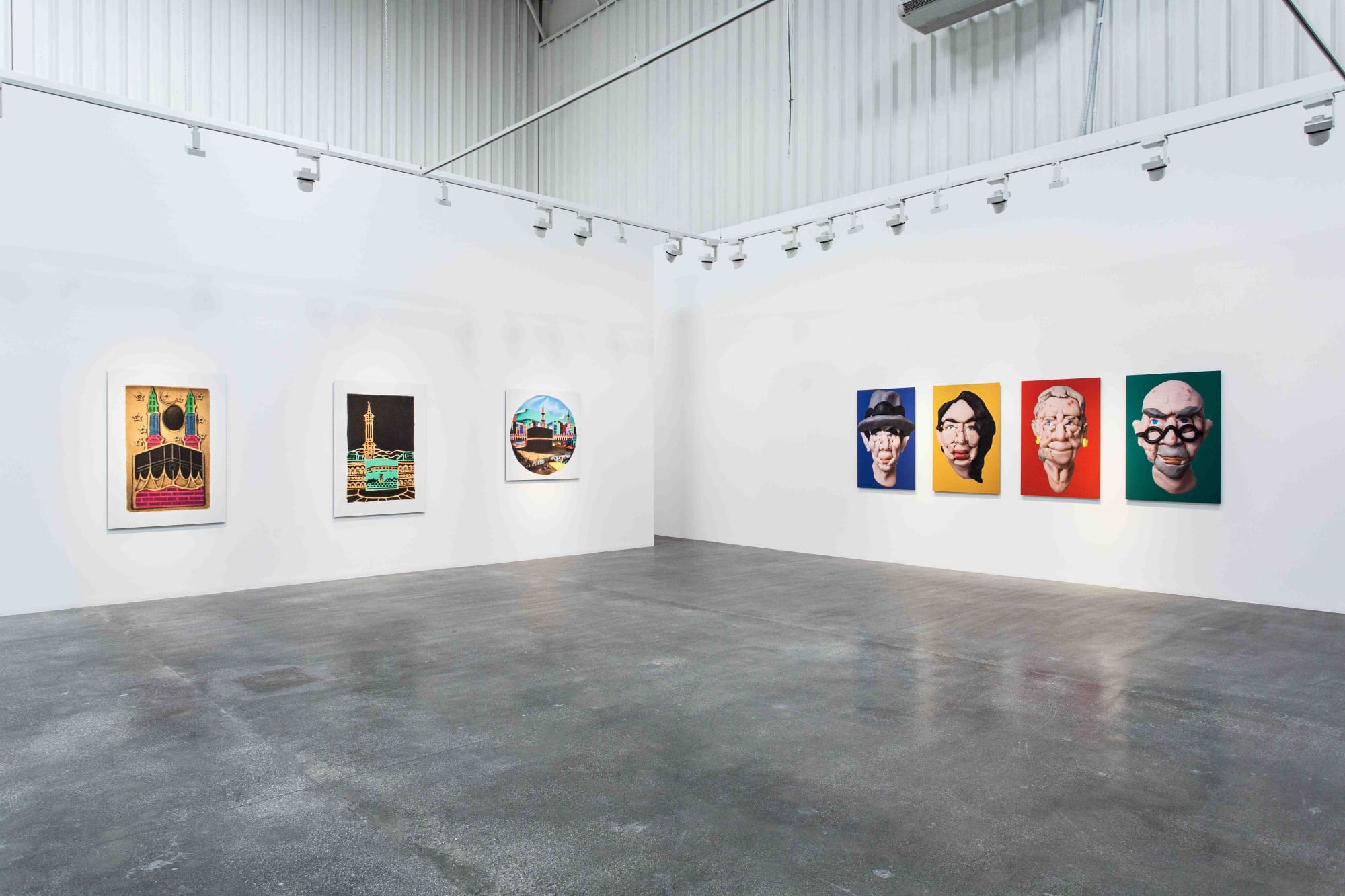 Hamra Abbas Kaaba Pictures and Artists Series Installation view