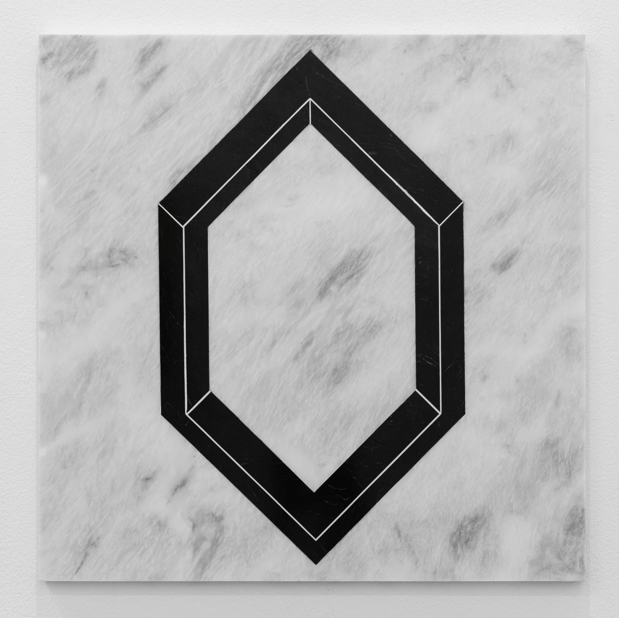 Hamra Abbas Open Cube: After LeWitt 4, 2019 Marble 61 x 61 cm 24 x 24 in