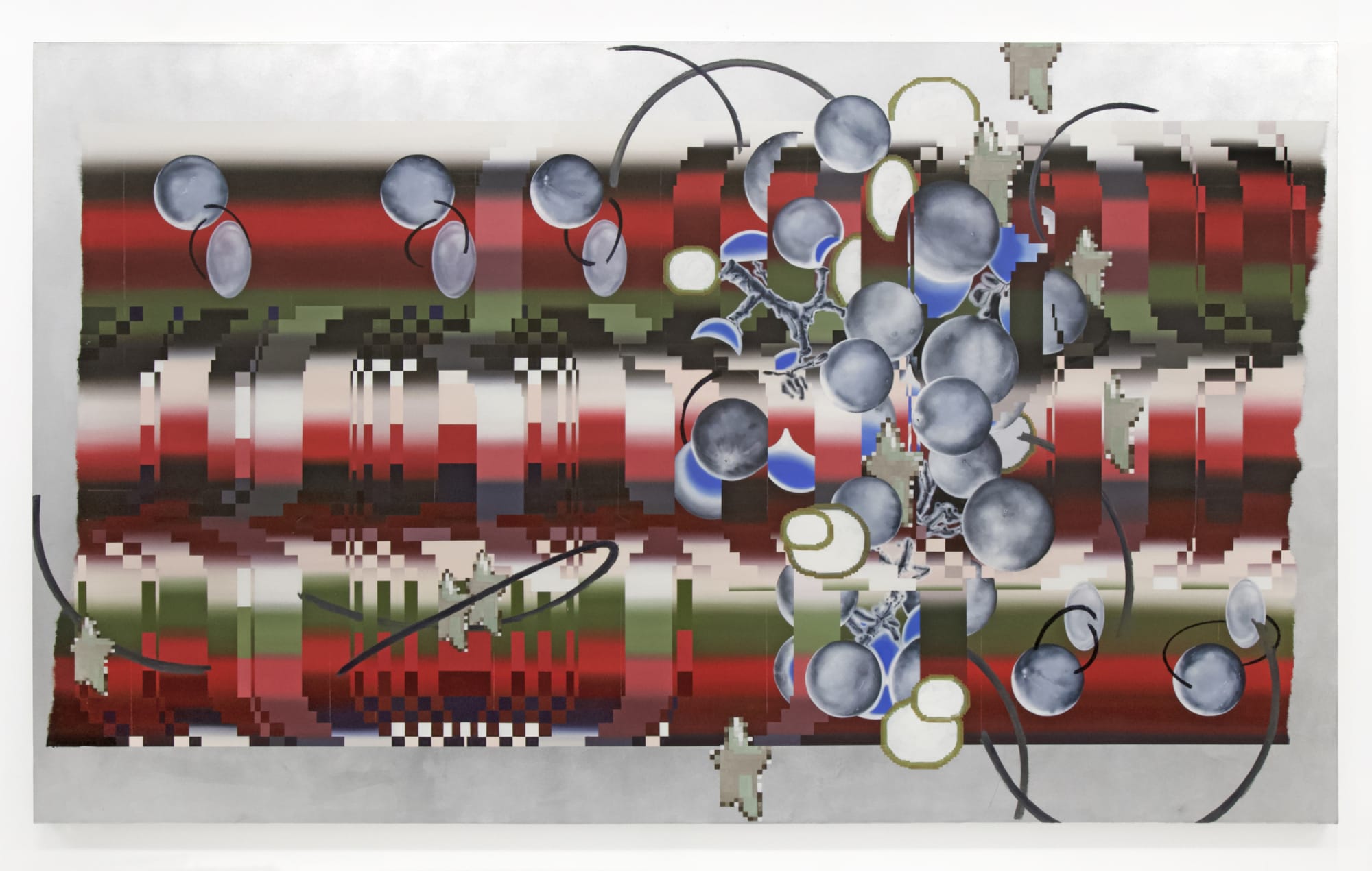 Vivien Zhang Under the Moon Bean, 2019 Mixed media on canvas 150 x 250 cm 59 1/8 x 98 3/8 in