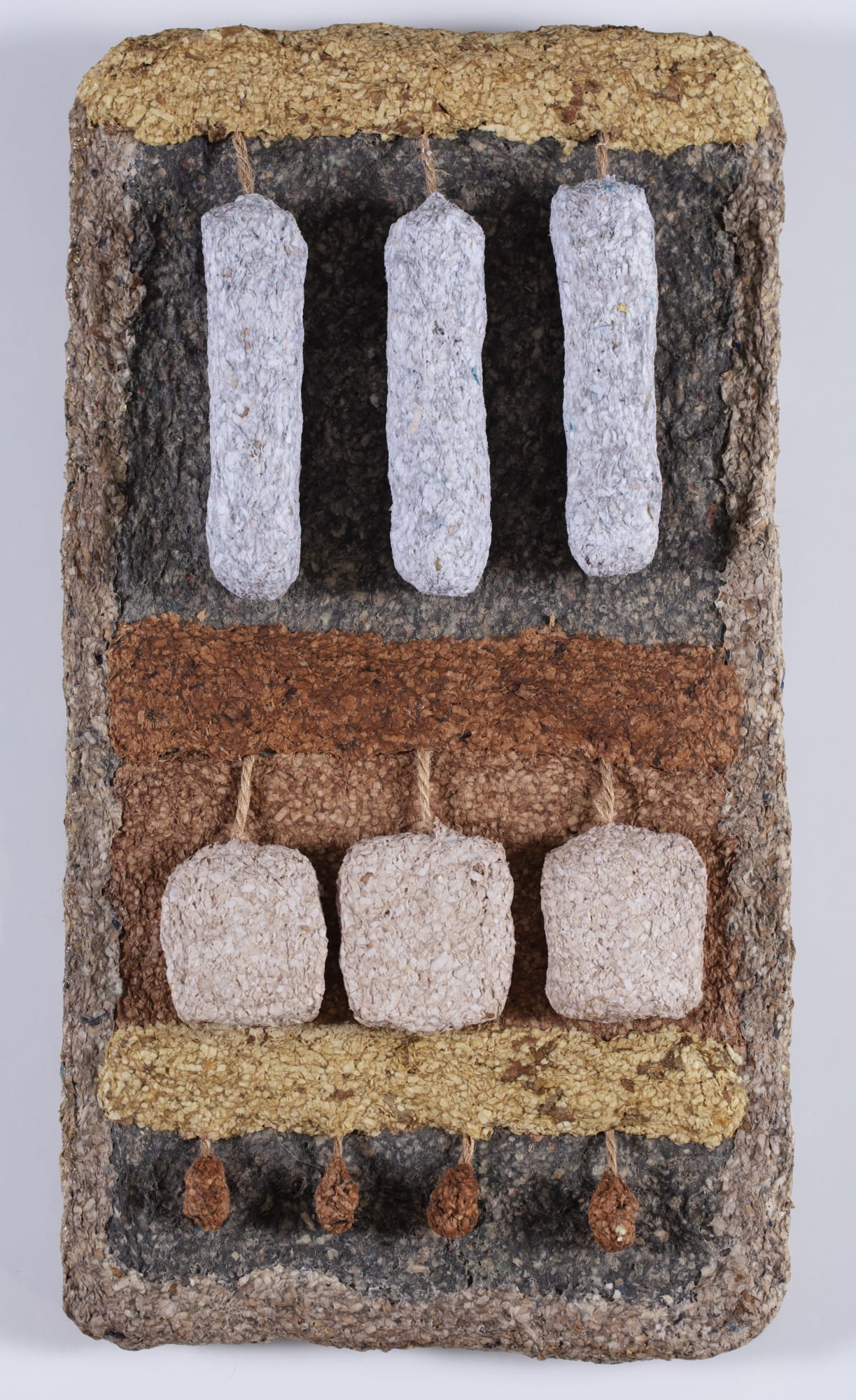 Mohamed Ahmed Ibrahim, Tree and Earth, 2016, acrylic on paper, 33 1/8 x 26in. (84 x 66cm.)