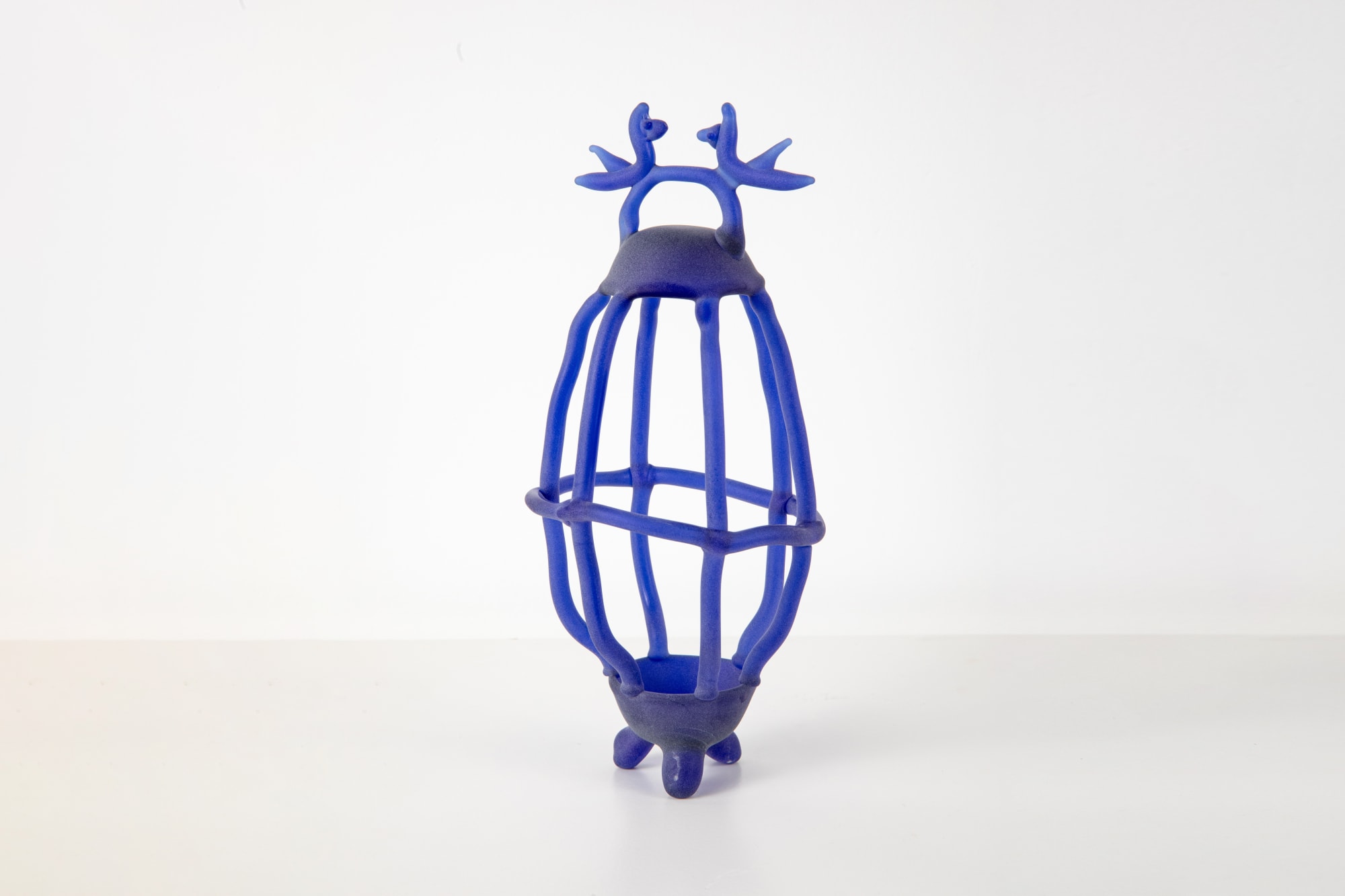 Dima Srouji, Grave Goods 9, 2024, Hand Blown Glass, 25 x 12 cm, Courtesy the artist and Lawrie Shabibi