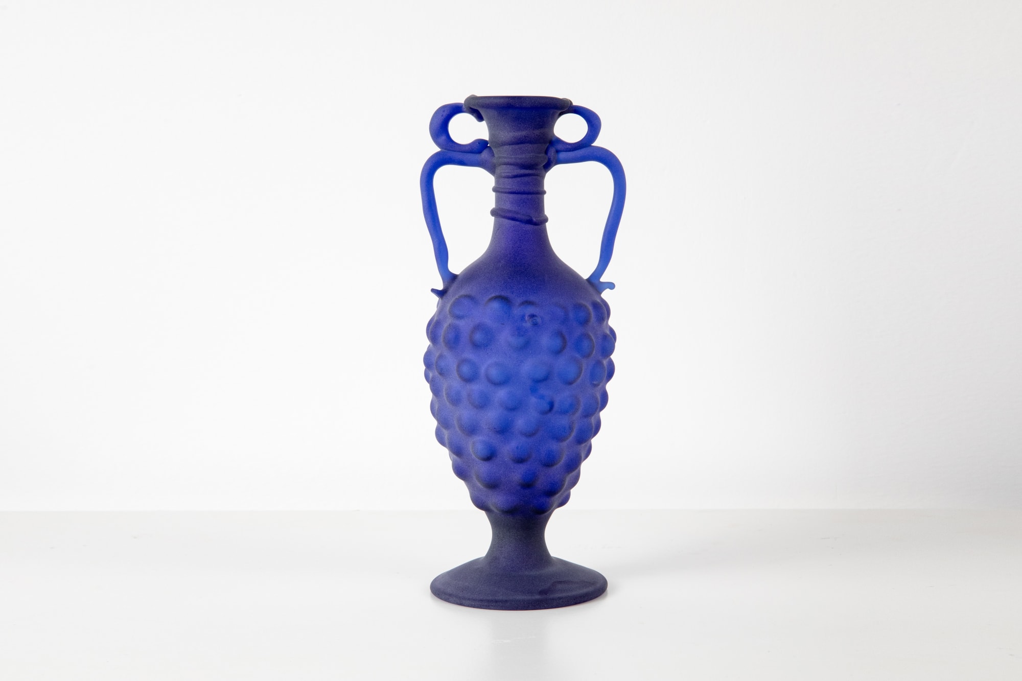 Dima Srouji, Grave Goods 3, 2024, Hand blown glass, 20.5 x 8.5 cm, Courtesy the artist and Lawrie Shabibi