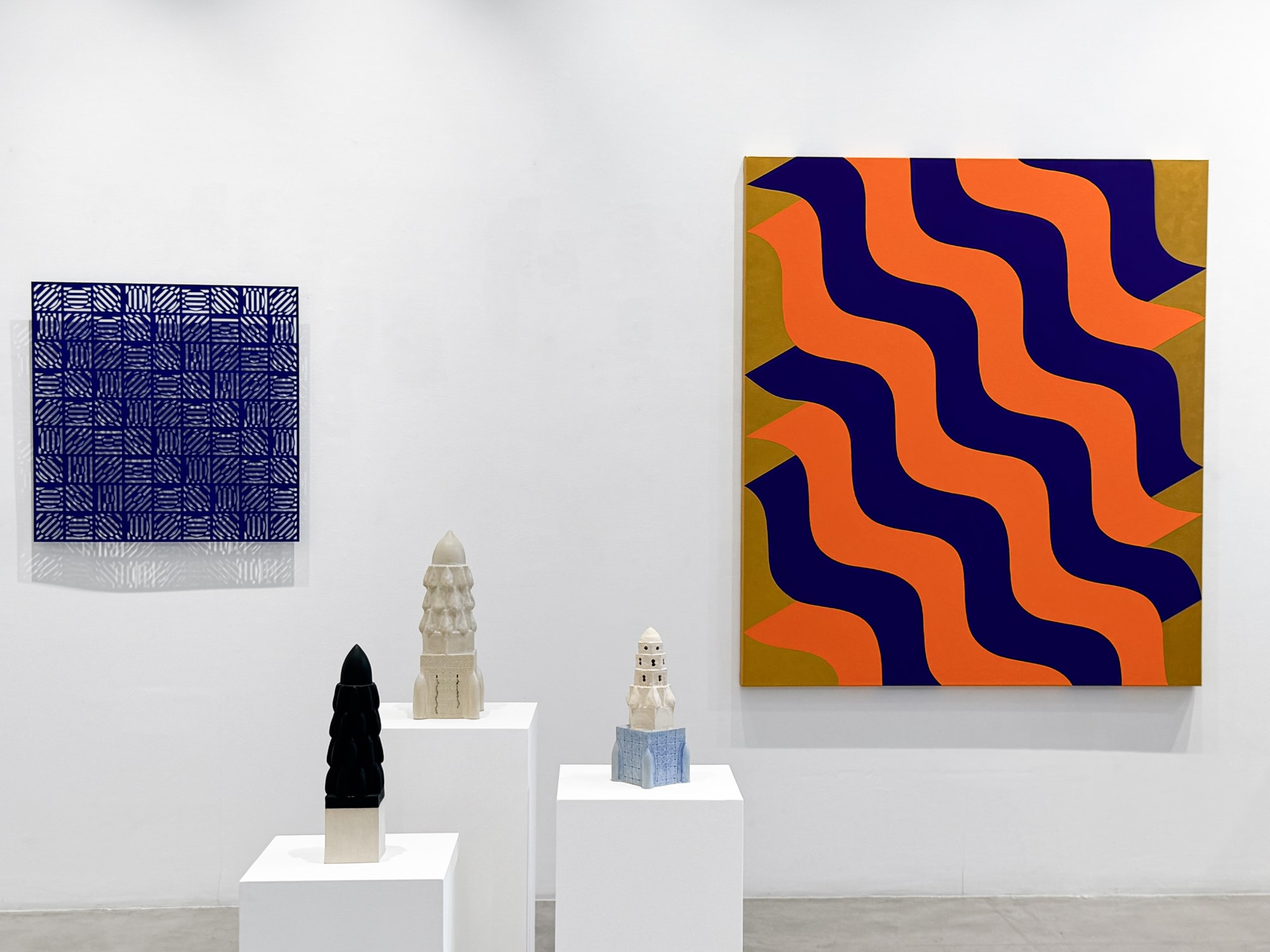 Installation view of Form and Rhythm (2025), Sotheby's Dubai. Courtesy of Sotheby's Dubai and Lawrie Shabibi.