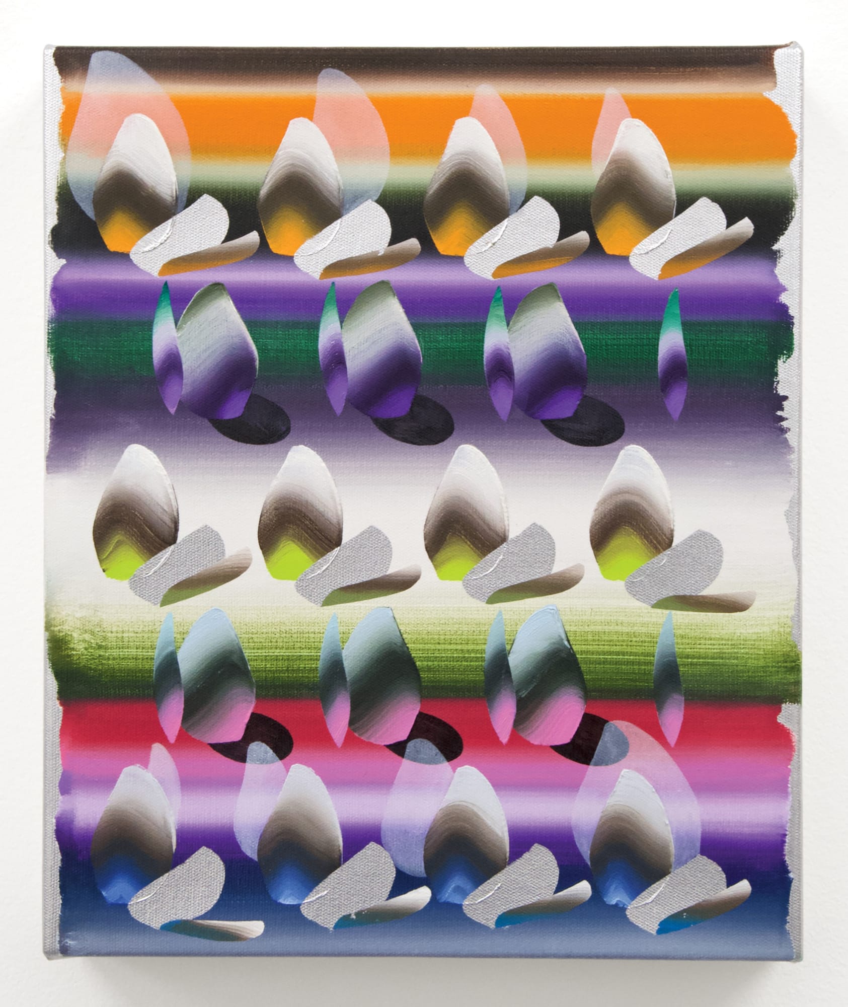 Vivien Zhang Untitled, 2020 Oil and spray paint on canvas 30 x 25 cm