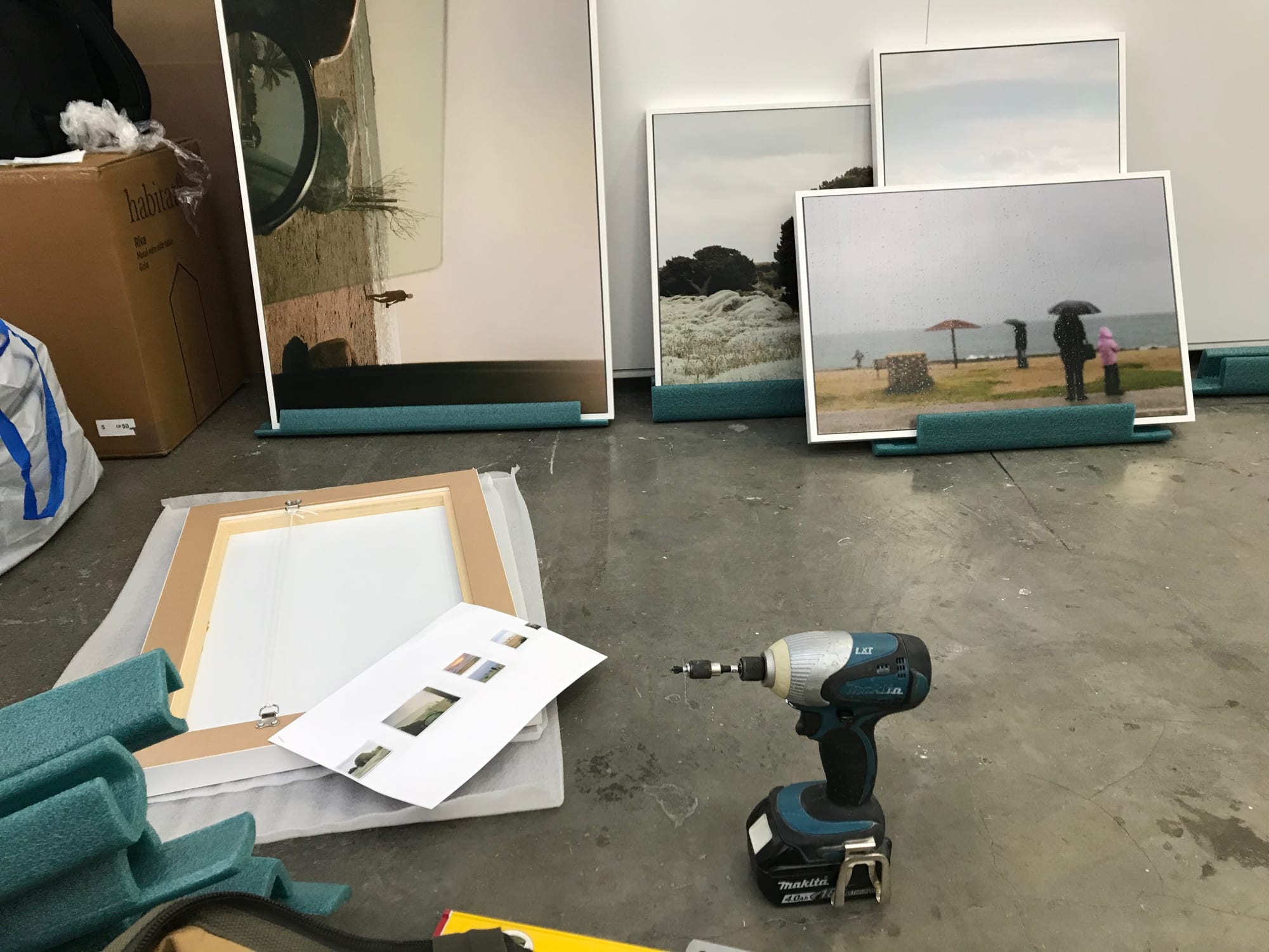 Before the show - getting ready